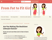 Tablet Screenshot of fromfattofitgirl.com